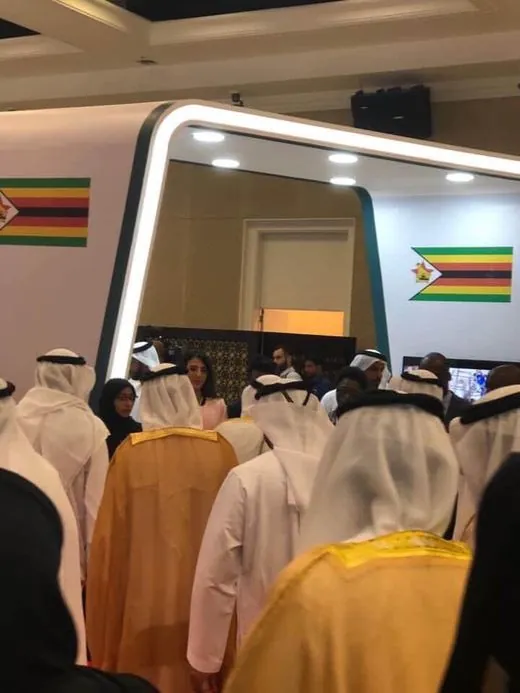 Zimbabwe's investment facilitation stand, designed and built in-house by Global Premium Events, at the Sharjah FDI Forum